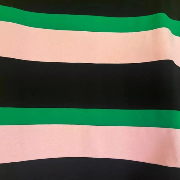 Eloquii Pink Black Green Striped Gorgeous Pencil Skirt Plus Size 28 NWT - Picture 2 of 3